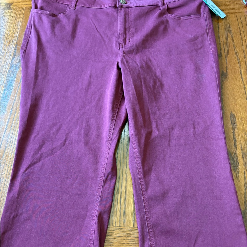 Plus size m jeans - Maroon